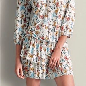 NWOT Venus Off Shoulder Double Ruffle Dress